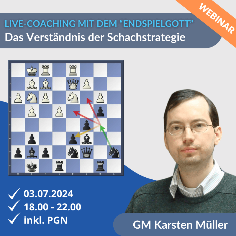Live-Coaching mit GM Karsten Müller: Verbessere dein Strategieverständnis!